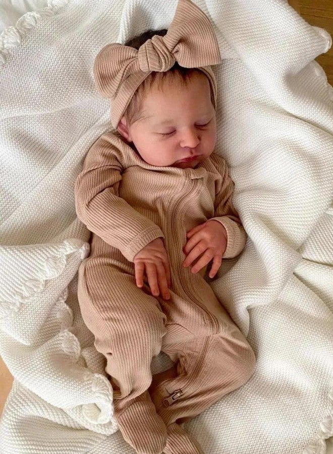 MAIHAO 20-Inch Reborn Baby Dolls Girl Lifelike Baby Dolls Realistic Reborn Doll Girl Soft Body Closed Eyes Newborn Real Life Baby - Image 3